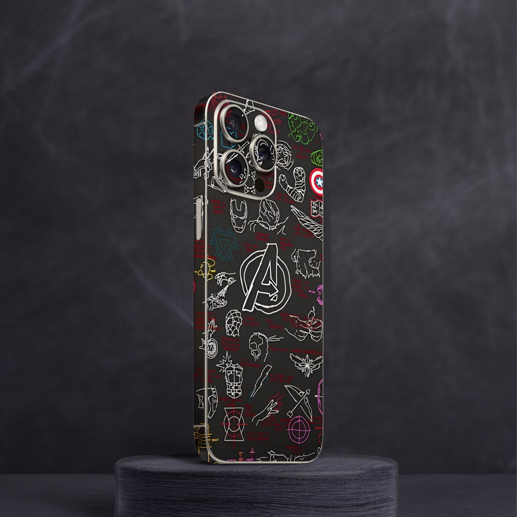 Avengers Doodle Mobile Skin Avengers Doodle Mobile Skin