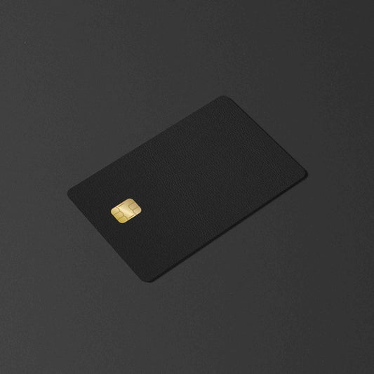 Black Leather Card Skin