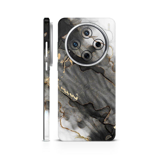 Black White Marble Mobile Skin
