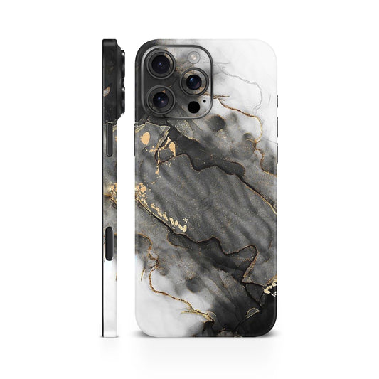 Black White Marble Mobile Skin