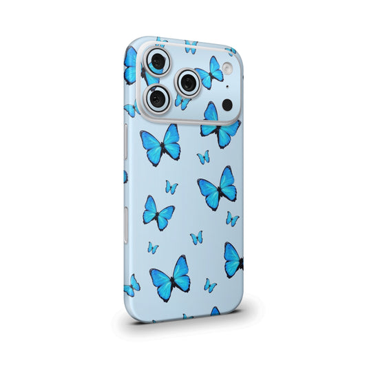 Blue Butterfly Mobile Skin