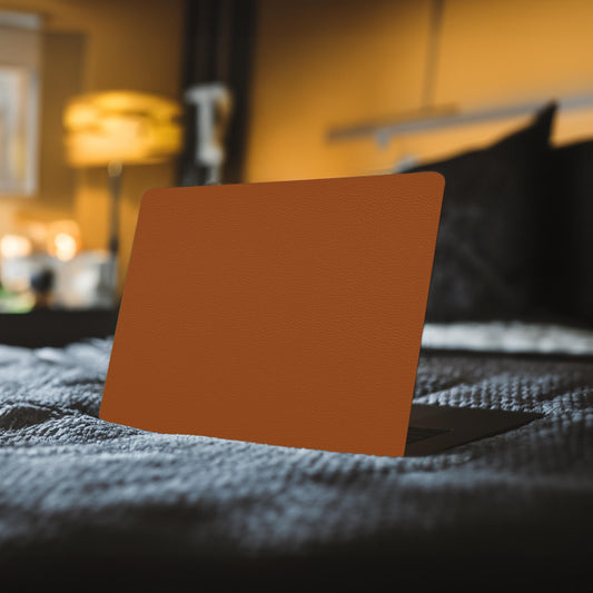 Brown Leather Laptop Skin