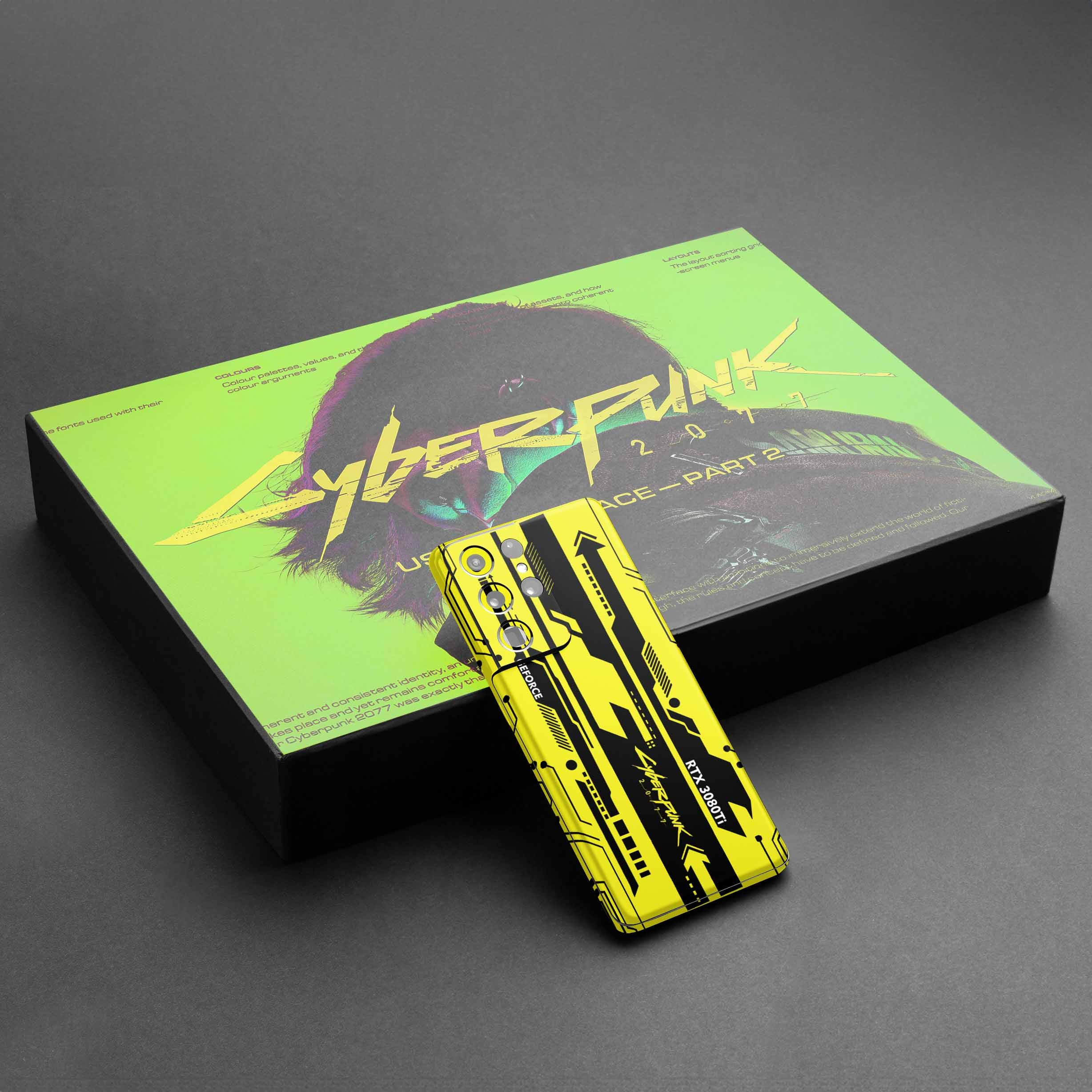 Cyberpunk V1 Yellow Mobile Skin - Main Image