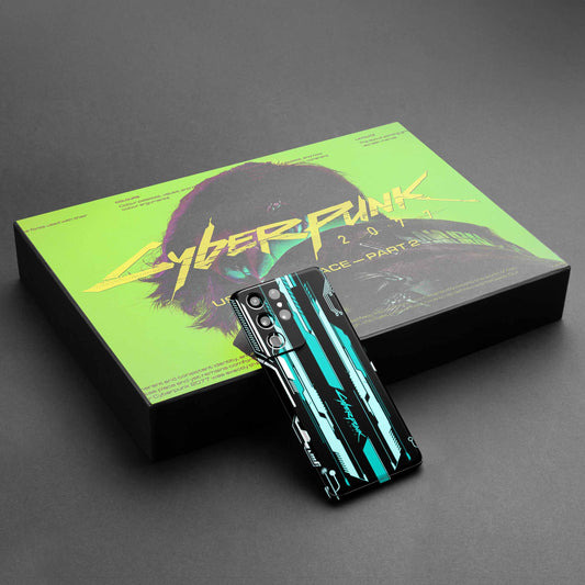 Cyberpunk V3 Cyan Mobile Skin