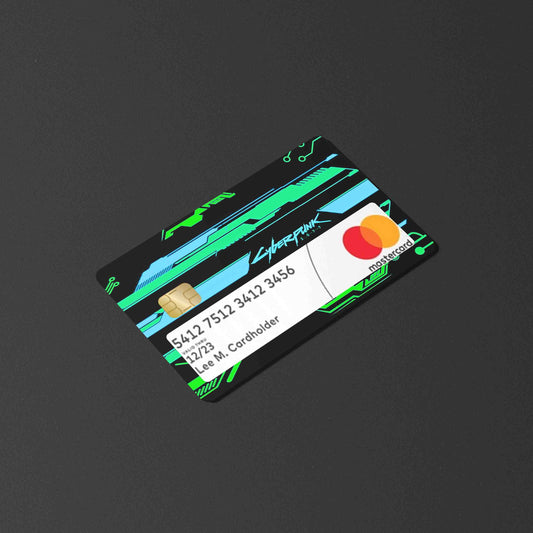 Cyberpunk V3 Green Card Skin With Window