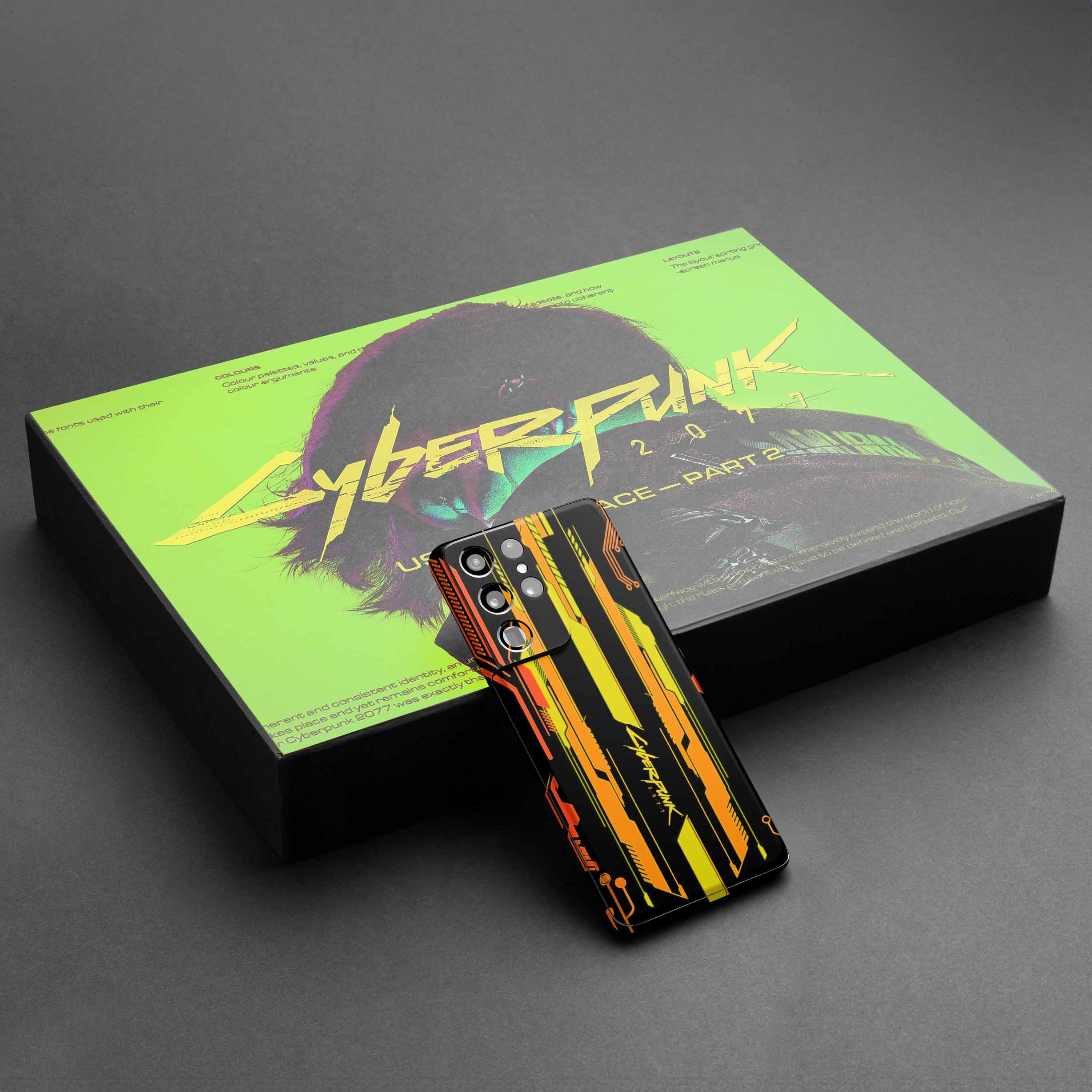 Cyberpunk V3 Orange Mobile Skin Cyberpunk V3 Orange Mobile Skin