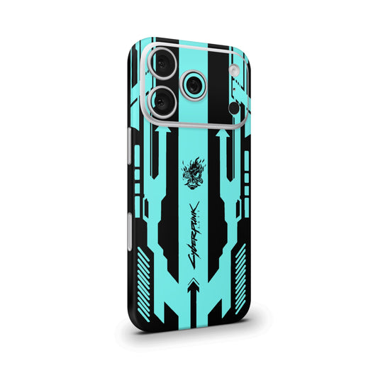 Cyberpunk V2 Cyan Mobile Skin