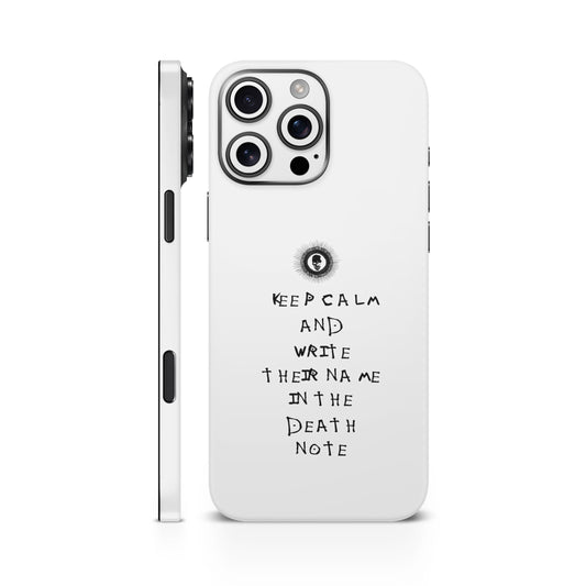 Death Note Art 1 Anime Mobile Skin