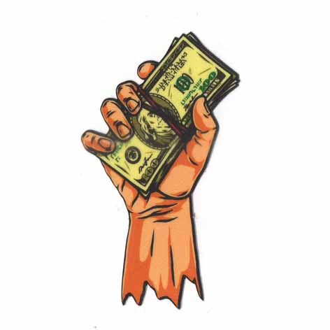 Hand Holding Money Sticker – Wrap Shopee