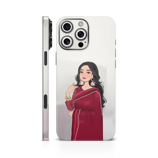 Indian Girl Art 1 Mobile Skin