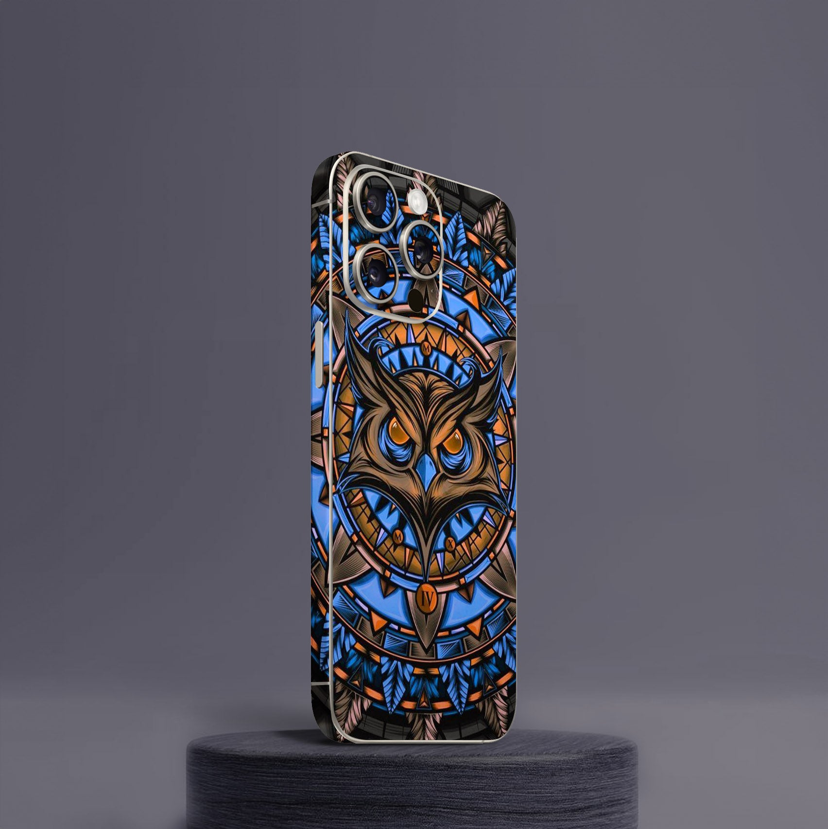Mighty Owl Blue Mobile Skin Mighty Owl Blue Mobile Skin