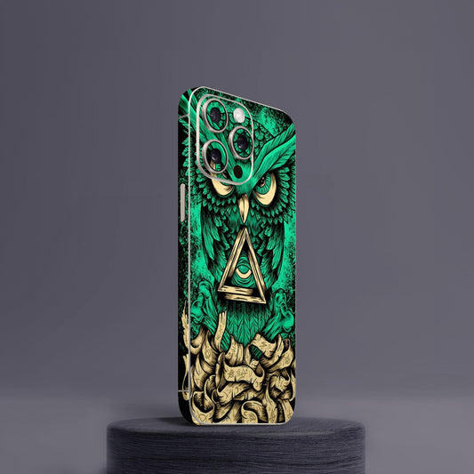 Night Owl Green Mobile Skin