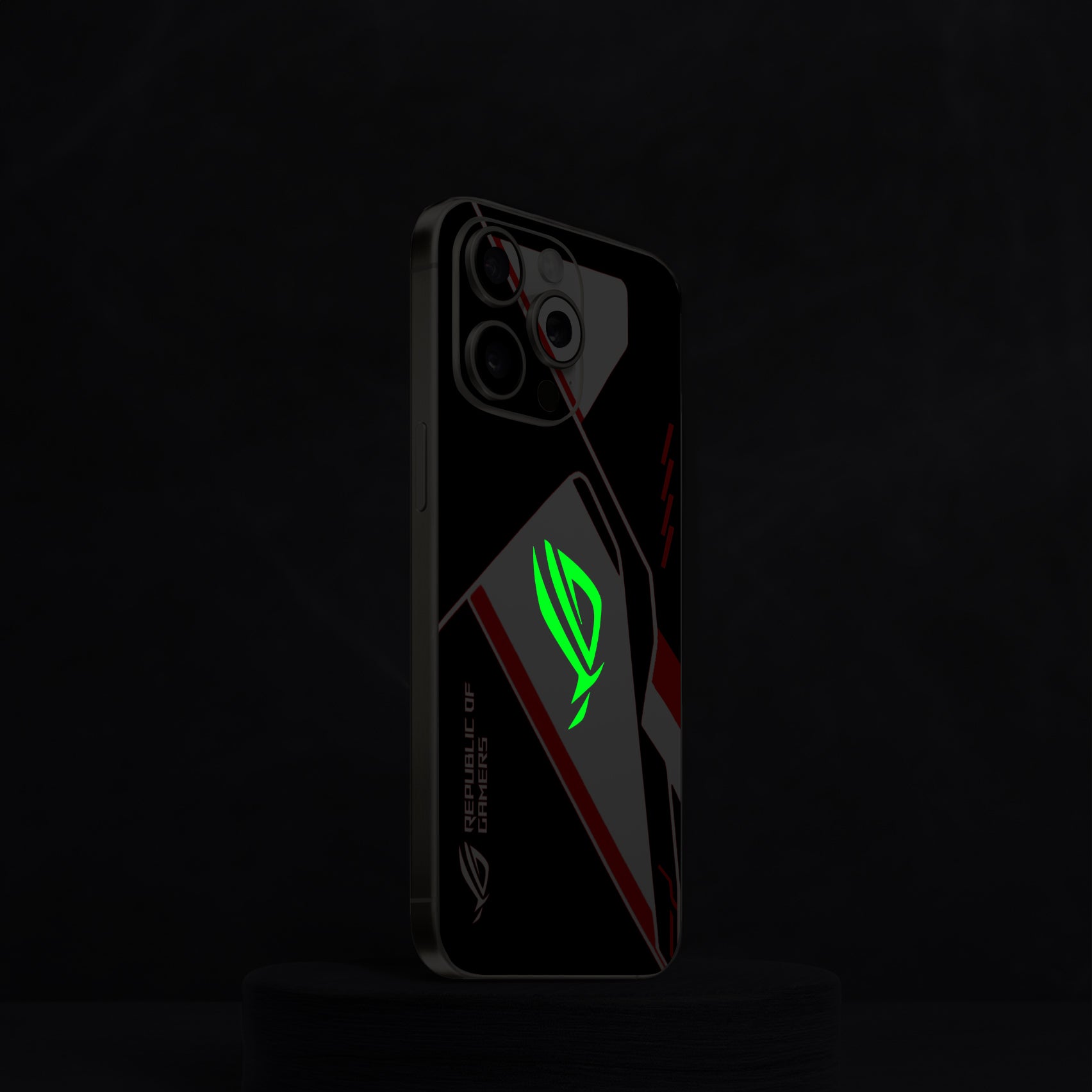 ROG V2 Black Neon Mobile Skin ROG V2 Black Neon Mobile Skin