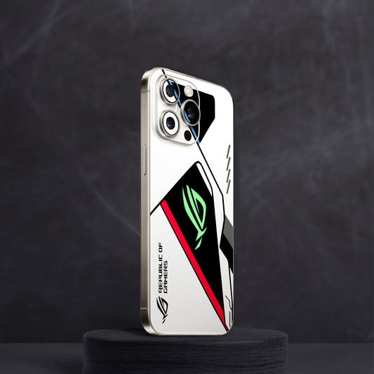 ROG V2 White Neon Mobile Skin
