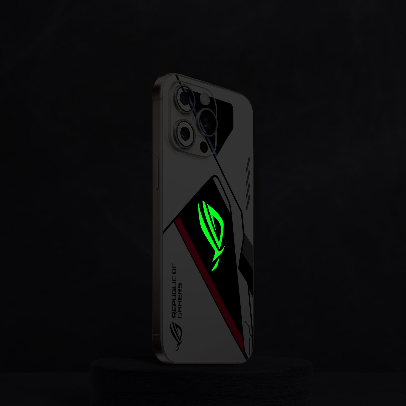 ROG V2 White Neon Mobile Skin ROG V2 White Neon Mobile Skin