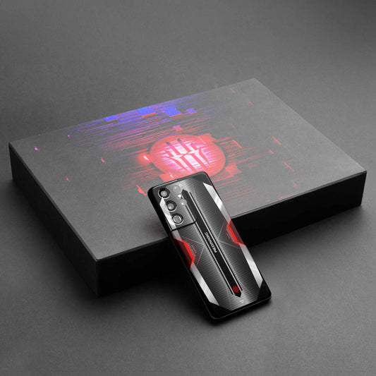 Red M Black Mobile Skin