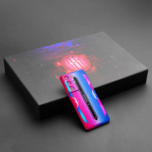 Red M Dual Mobile Skin