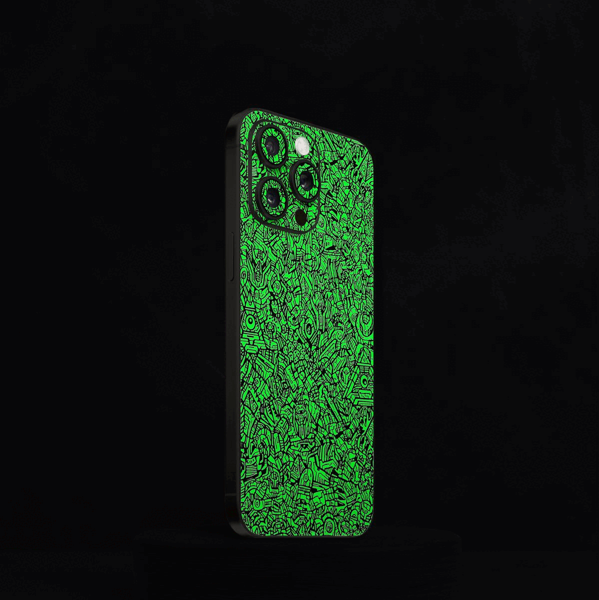 Robot Camo Neon Mobile Skin Robot Camo Neon Mobile Skin