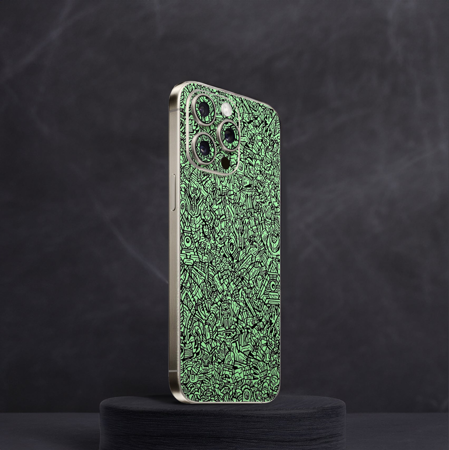 Robot Camo Neon Mobile Skin Robot Camo Neon Mobile Skin