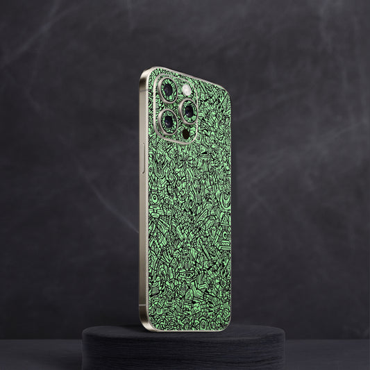 Robot Camo Neon Mobile Skin