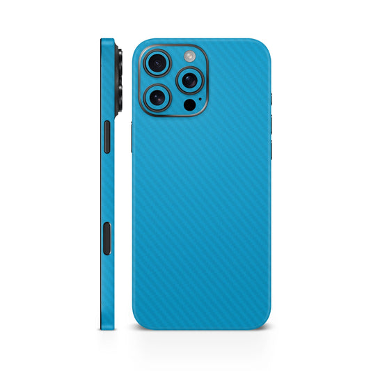 Sky Blue Carbon Fiber Mobile Skin