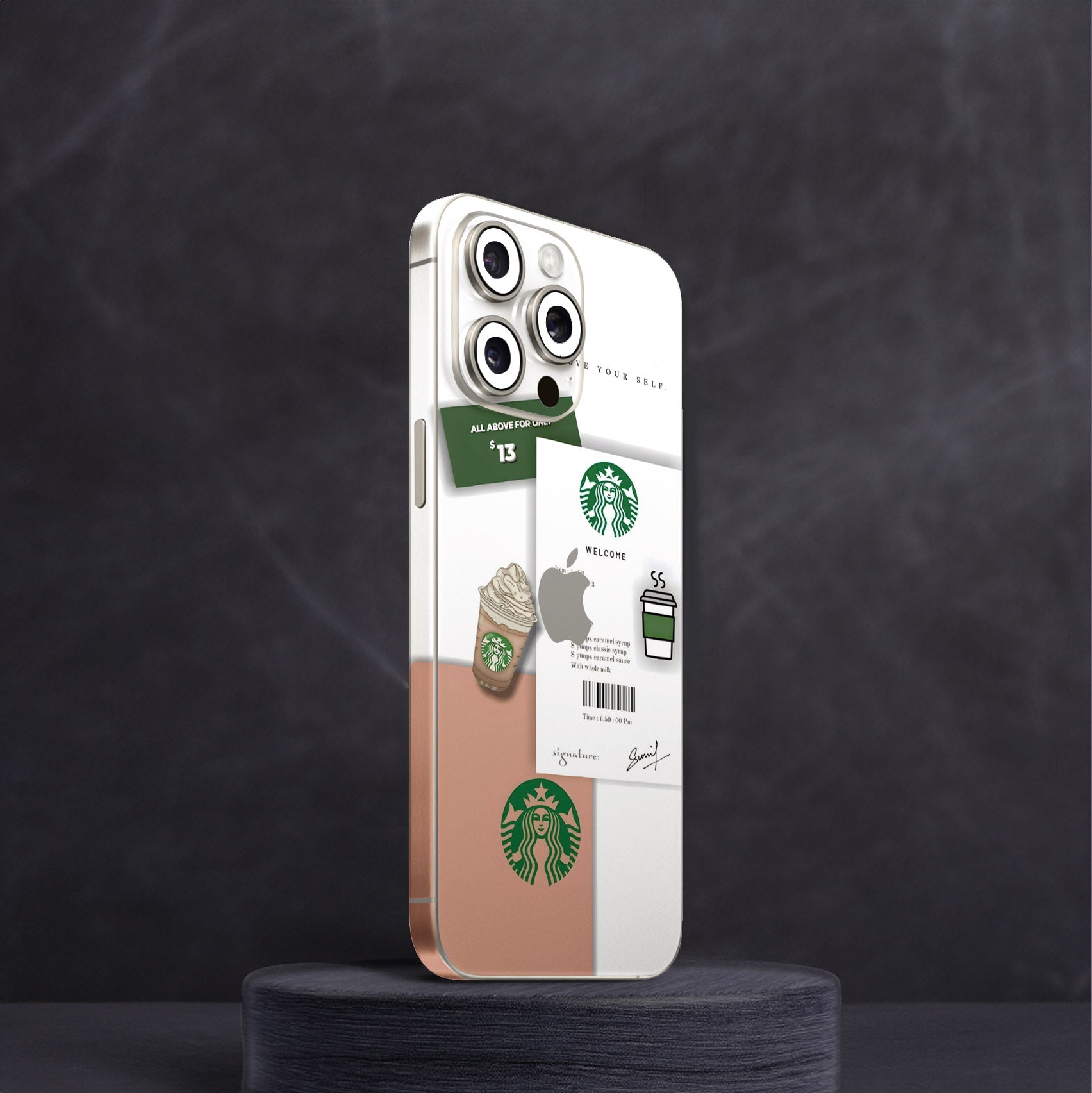 Iphone Xs Back Cover Starbucks 3D Starbucks Mobile Phone Case For
