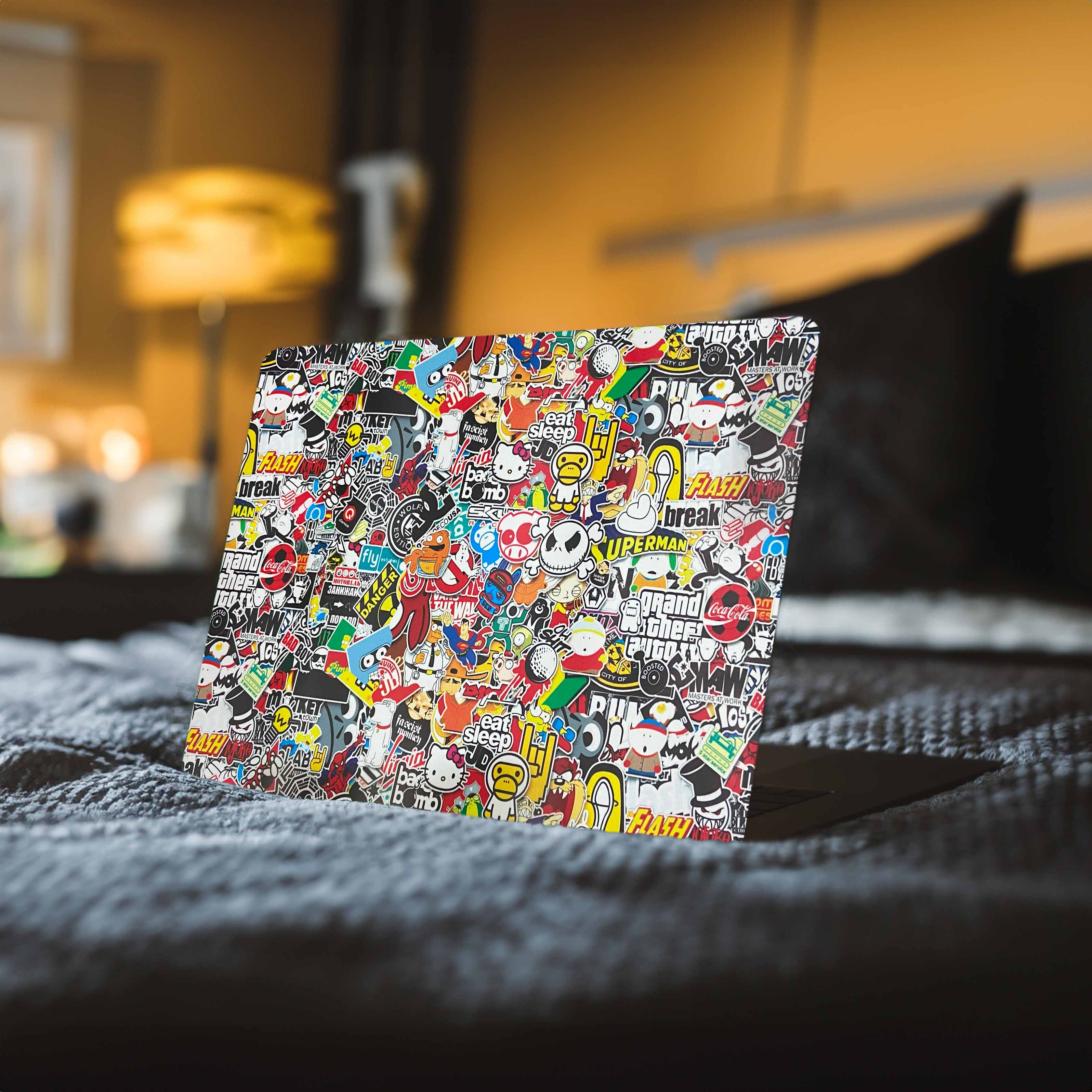 Sticker Bomb Laptop Skin Sticker Bomb Laptop Skin