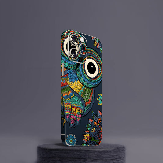 Trippy Owl Mobile Skin