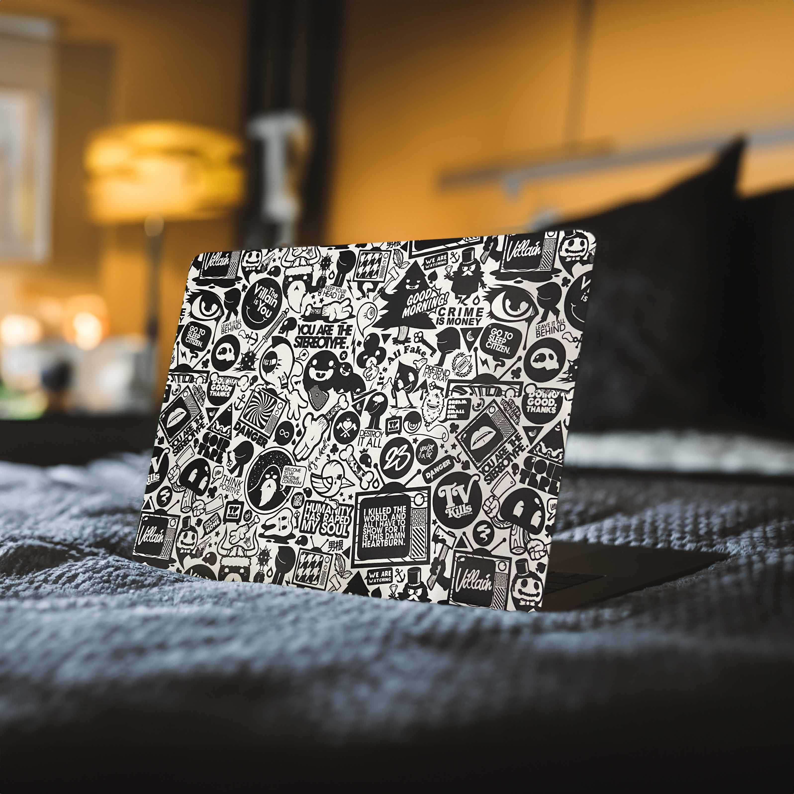 White Abstract Laptop Skin White Abstract Laptop Skin