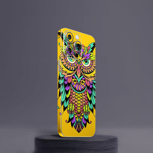 Yellow Owl Mobile Skin