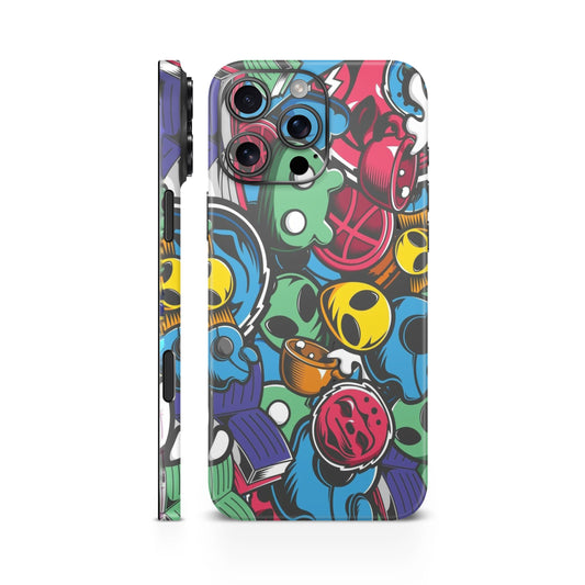 Alien Abstract Mobile Skin