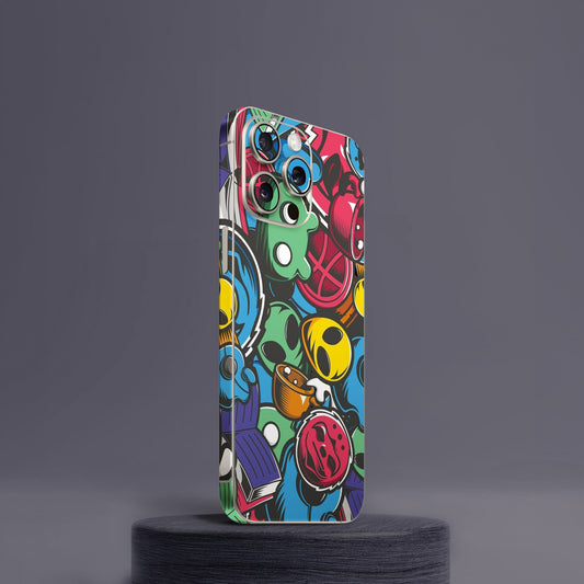 Alien Abstract Mobile Skin