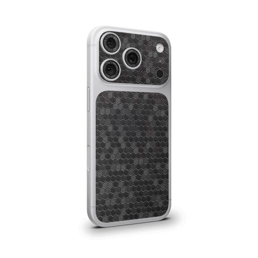 Black Honeycomb Camera & Pocket Skin for iPhone 17 Pro / 17 Pro Max