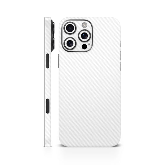 White Carbon Fiber Mobile Skin