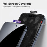 YONGPOLY Privacy Screen Protector Auto-Dust Removal Full Coverage Tempered Glass