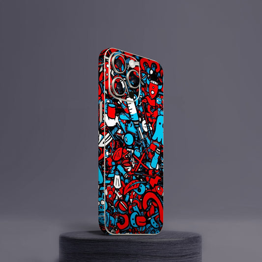 Abstract Red Mobile Skin