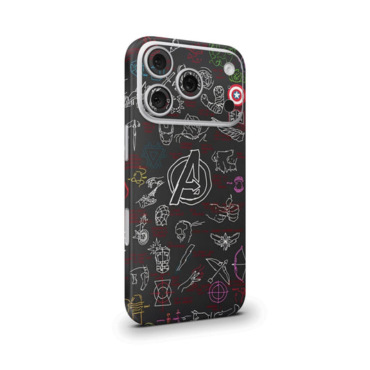 Avengers Doodle Mobile Skin
