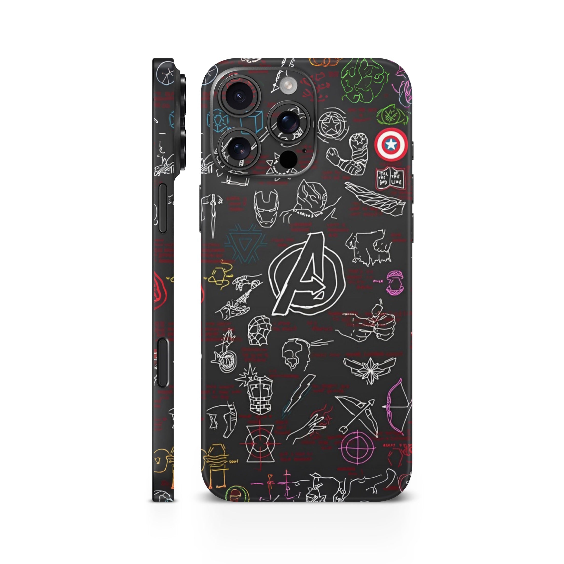 Avengers Doodle Mobile Skin