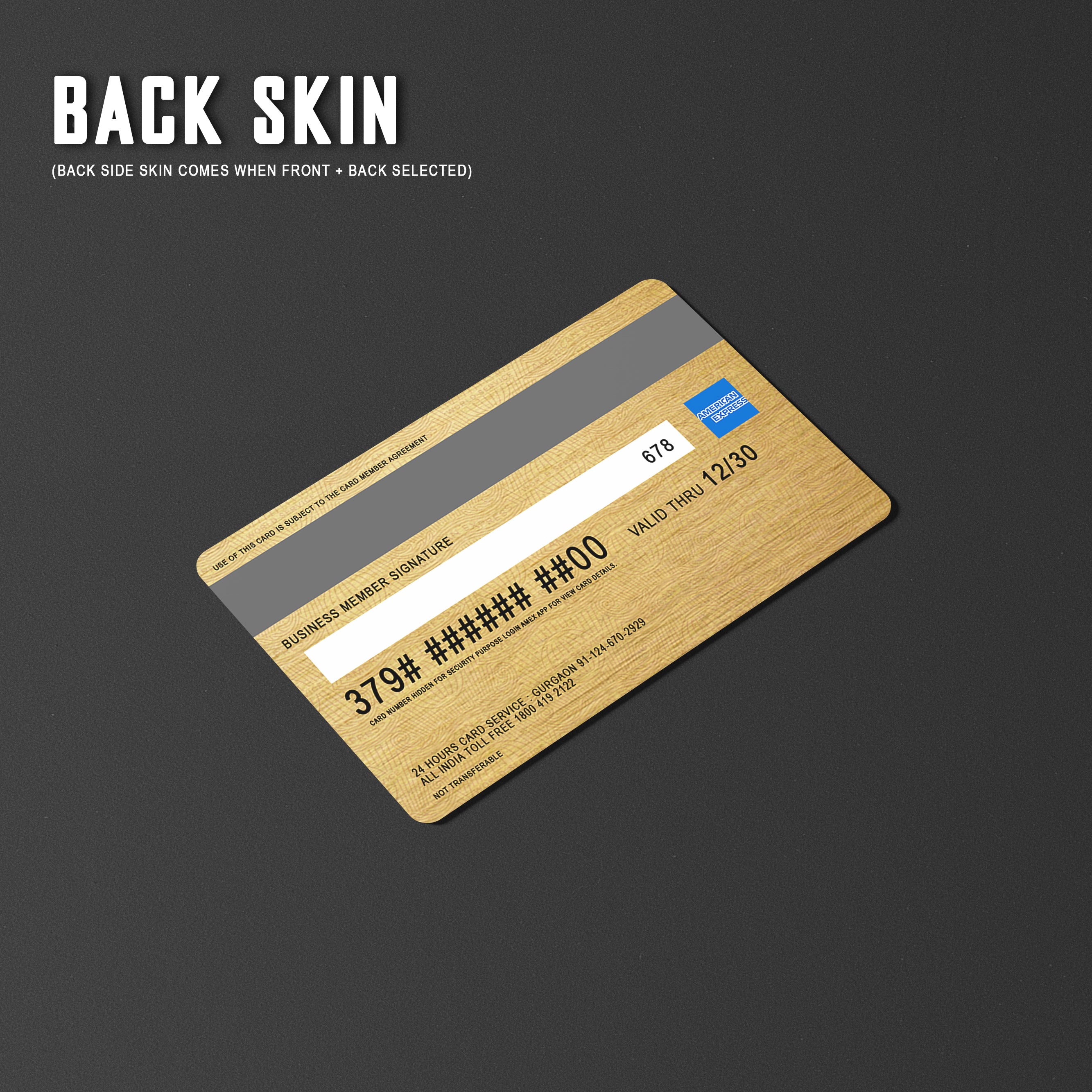 American Express Gold Card - Inspired Skin