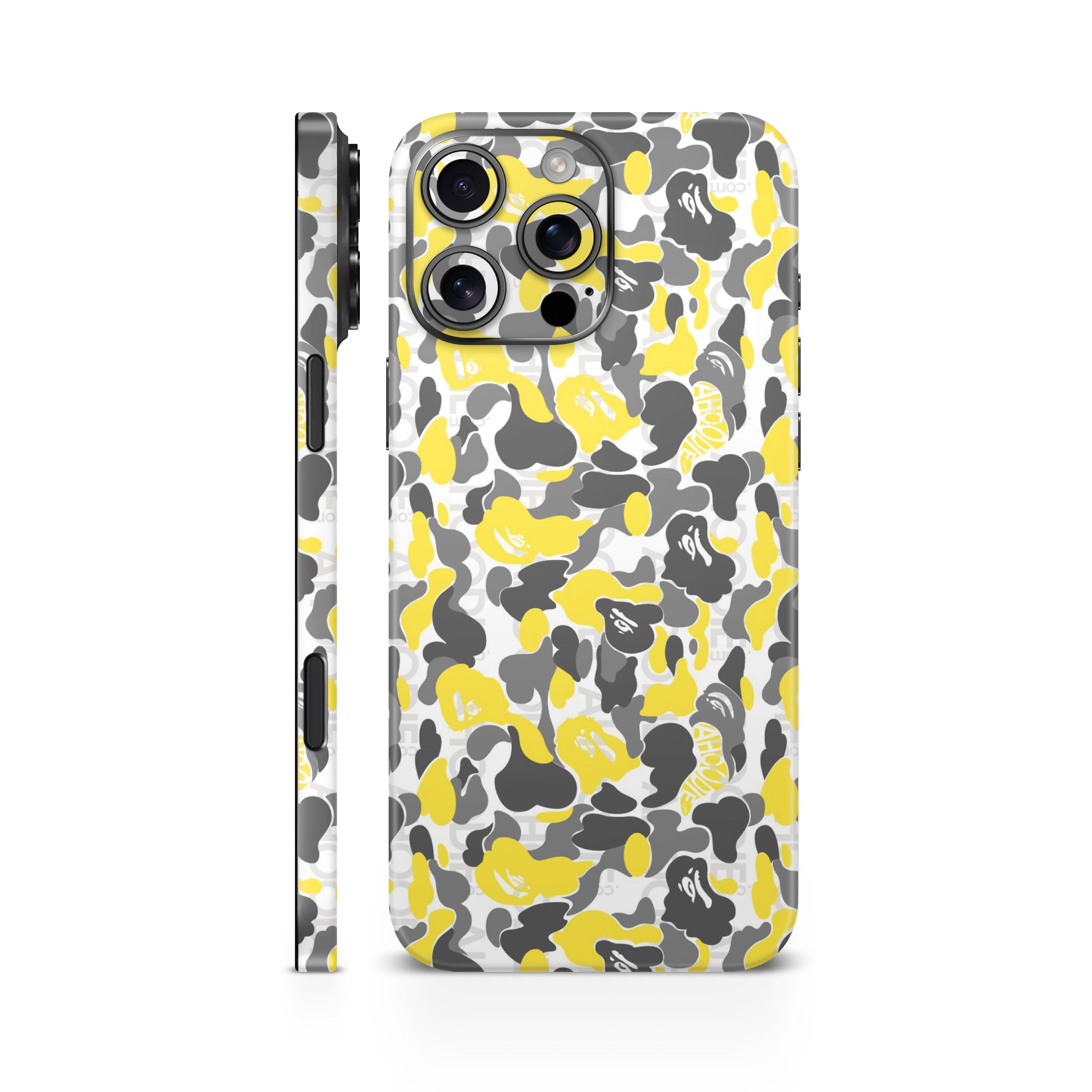 Bape Yellow Camo Mobile Skin