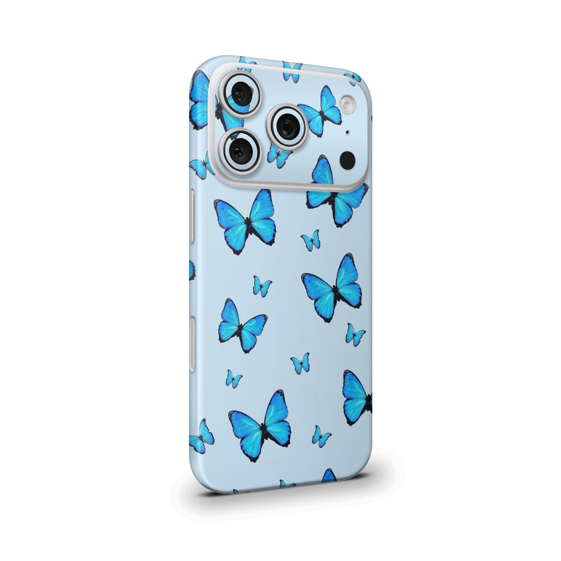Blue Butterfly Mobile Skin