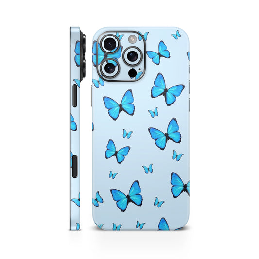 Blue Butterfly Mobile Skin