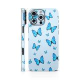 Blue Butterfly Mobile Skin