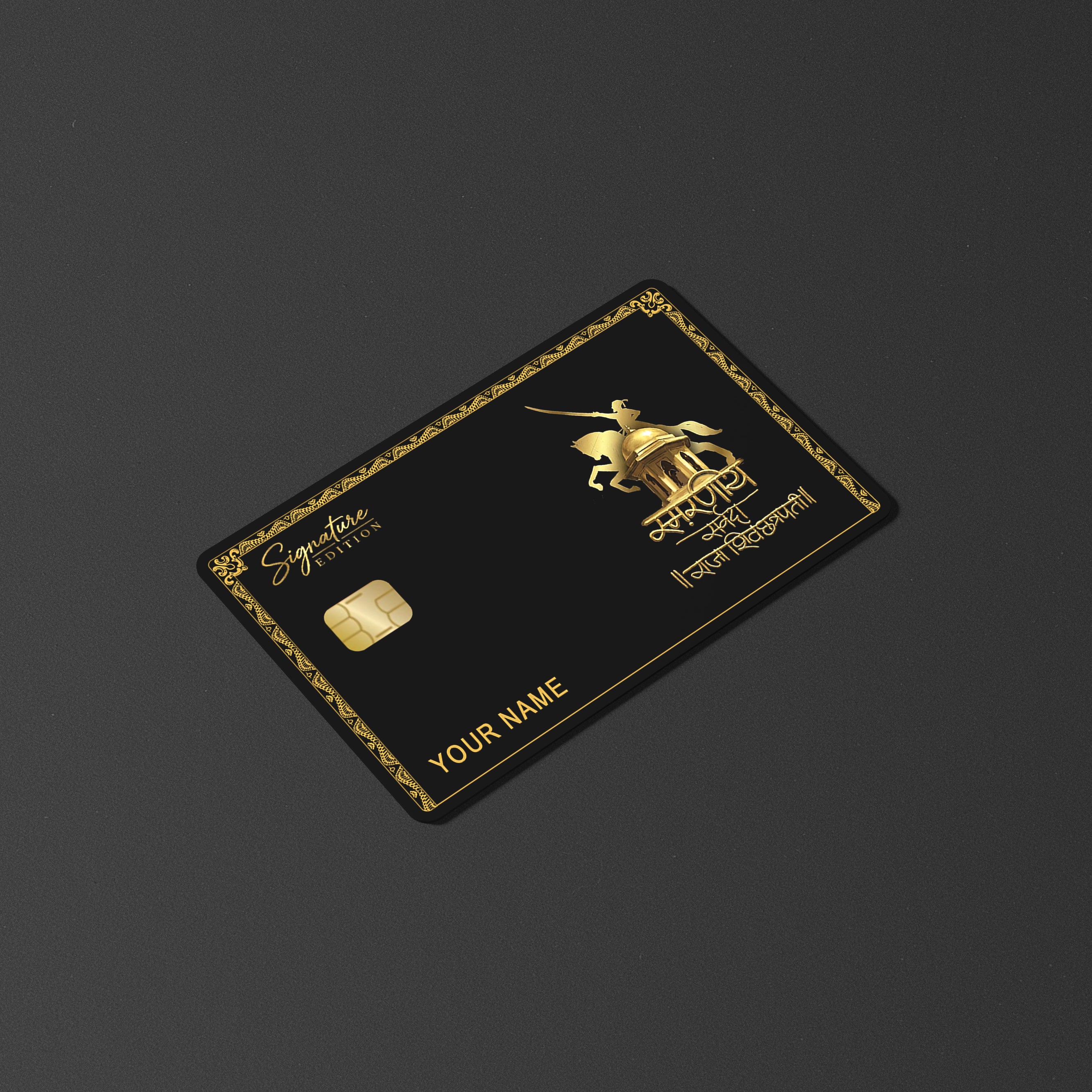 Chhatrapati Shivaji Maharaj Gold Edition Card Skin