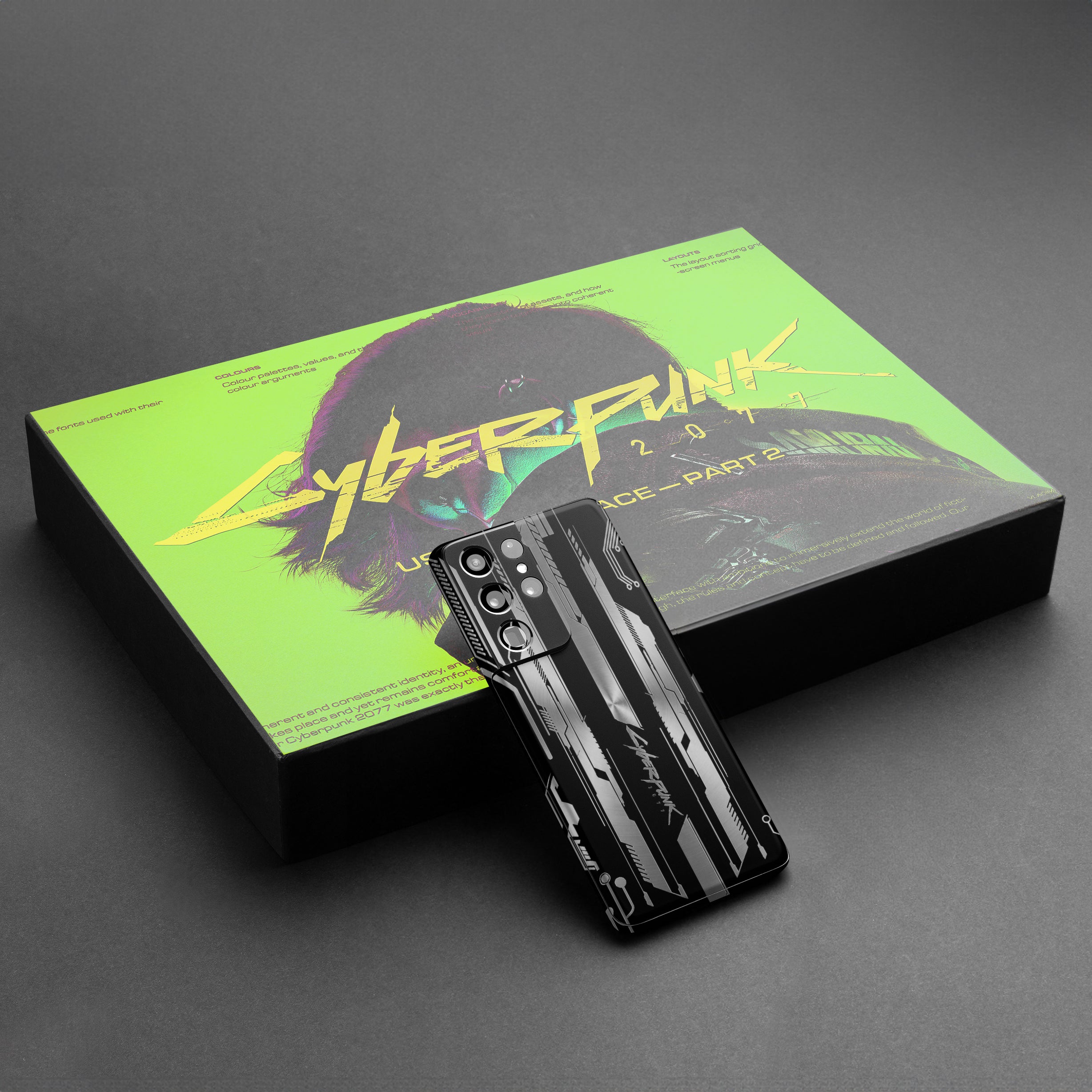 Cyberpunk V3 Silver Mobile Skin