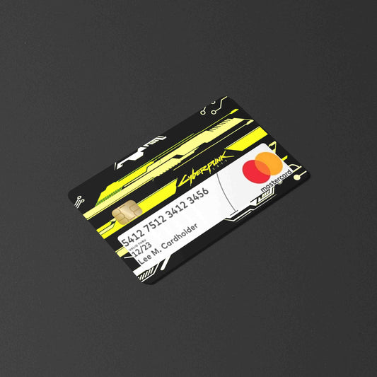 Cyberpunk V3 Yellow Card Skin With Window