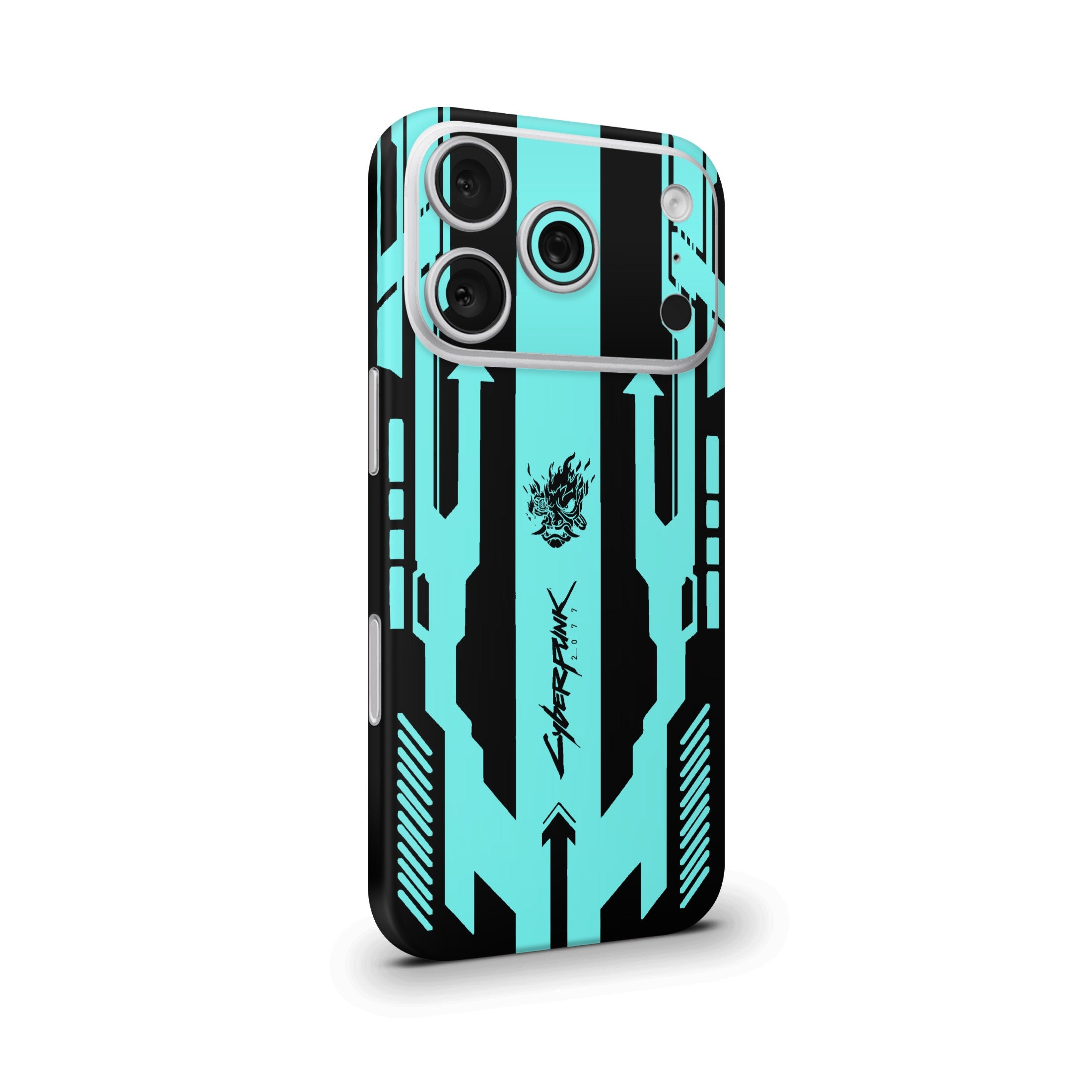 Cyberpunk V2 Cyan Mobile Skin