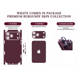 Burgundy Skin for iPhone 17 Pro / 17 Pro Max