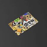 Drew Abstract Card Skin