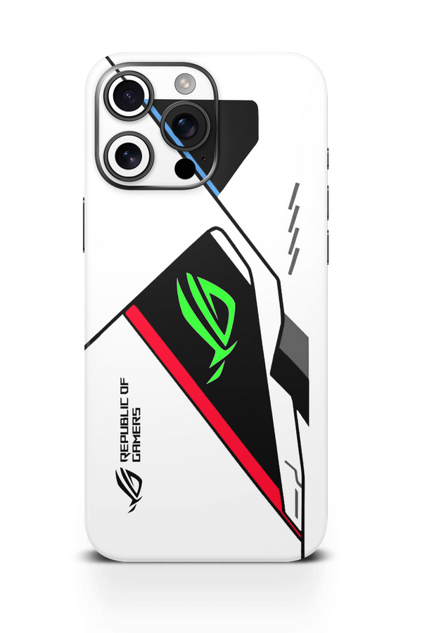 ROG V2 White Neon Mobile Skin